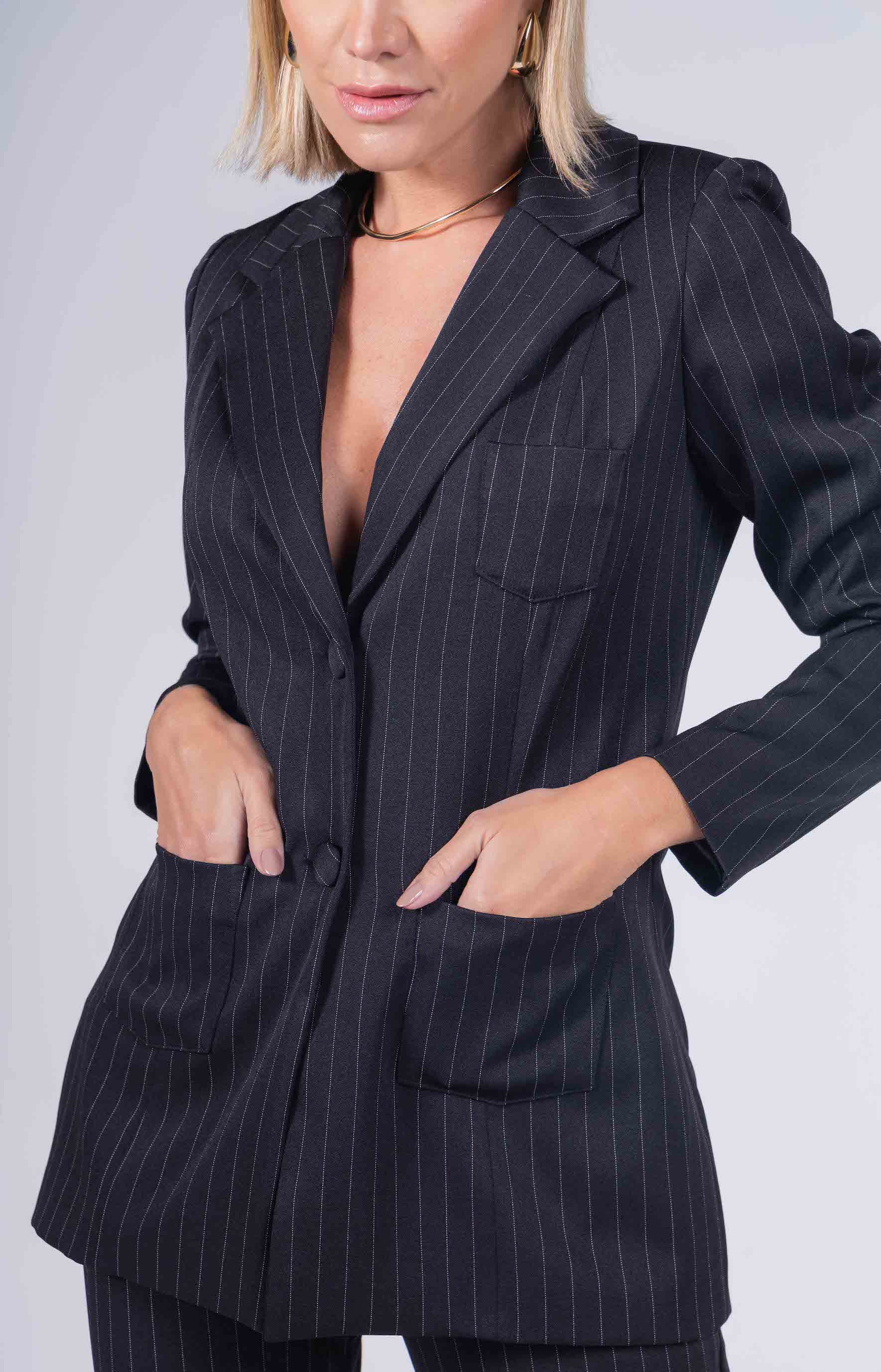Blazer Risca de Giz