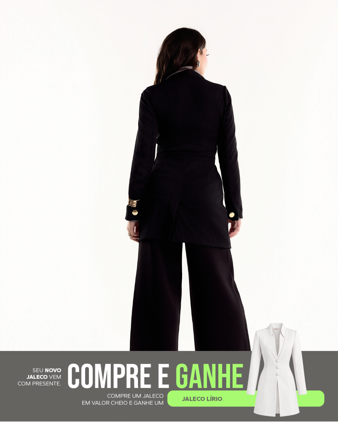 COMPRE Jaleco Ana & GANHE Jaleco Lírio Branco