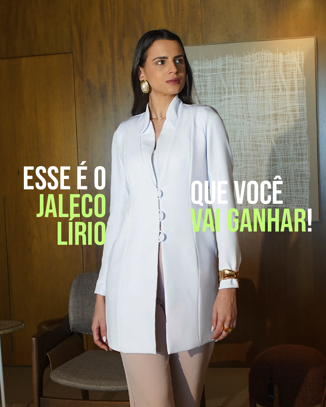 COMPRE Jaleco Hortênsia & GANHE Jaleco Lírio Branco